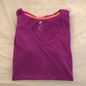 Adidas v-neck workout shirt